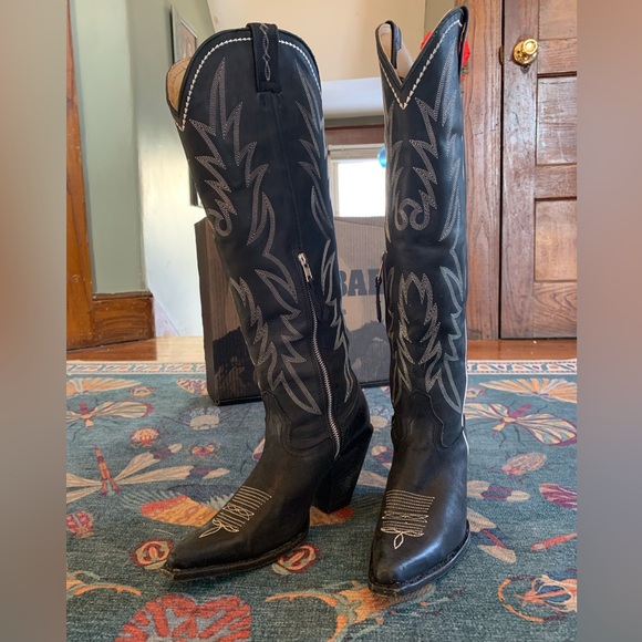 IDYLLWIND WOMEN'S GWENNIE NILO TALL LEATHER WESTERN BOOTS - SNIP TOE - Picture 2 of 12